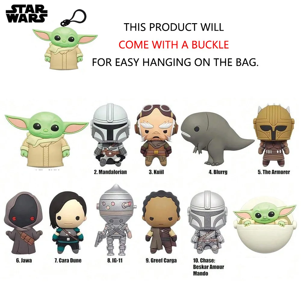 สตาร์ วอร์ส ของแท้ลิขสิทธิ์แท้ กล่องสุ่ม แมนดาลอเรียน เดอะ ไชลด์ ของสะสม กระเป๋าเซอร์ไพรส์ พวงกุญแจ ของขวัญ 1 ชิ้น