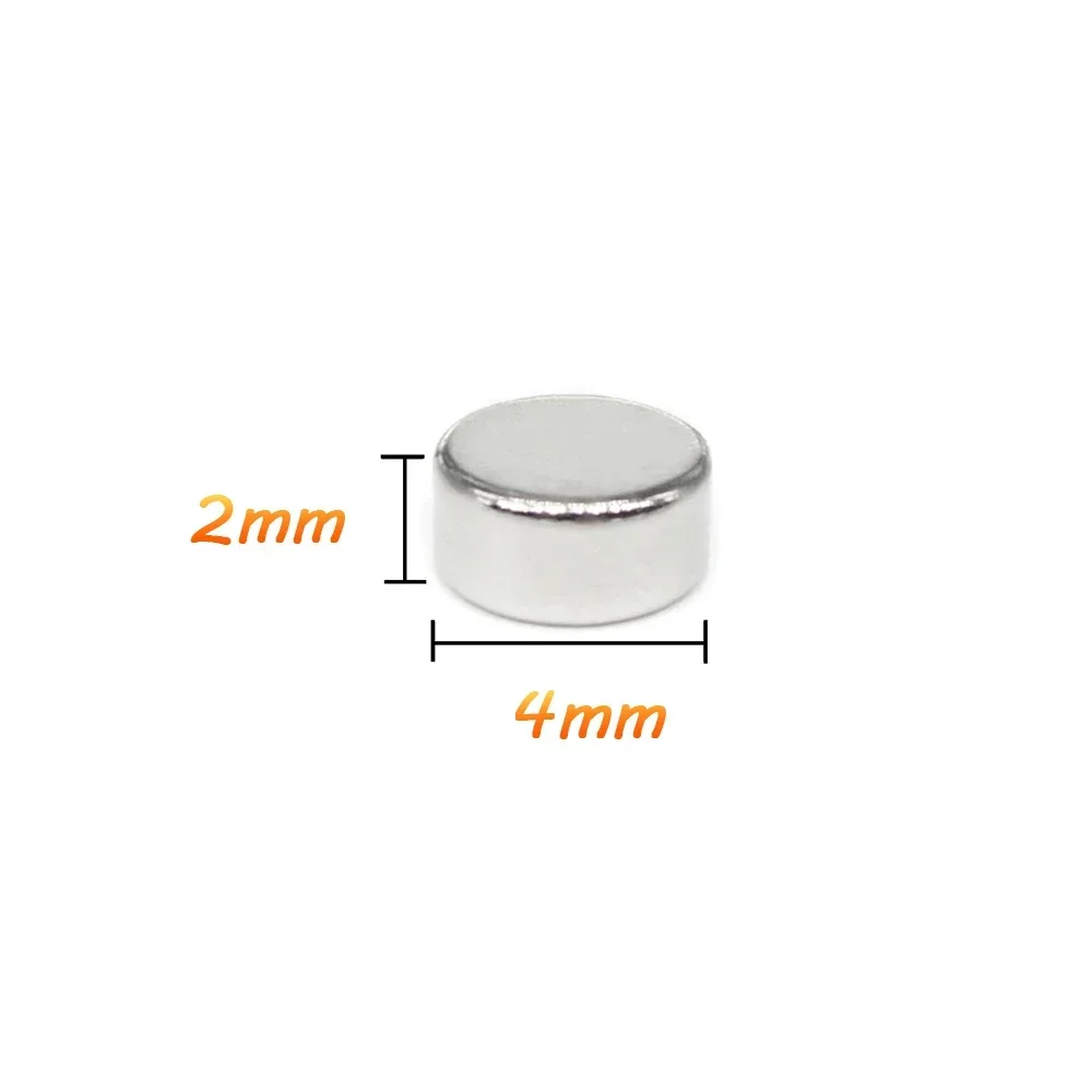 50/100/200/500/1000/2000PCS 4x2 Small Round Rare Earth Magnets Strong 4x2mm N35 4mm*2mm Permanent Neodymium Magnets Disc 4*2 mm