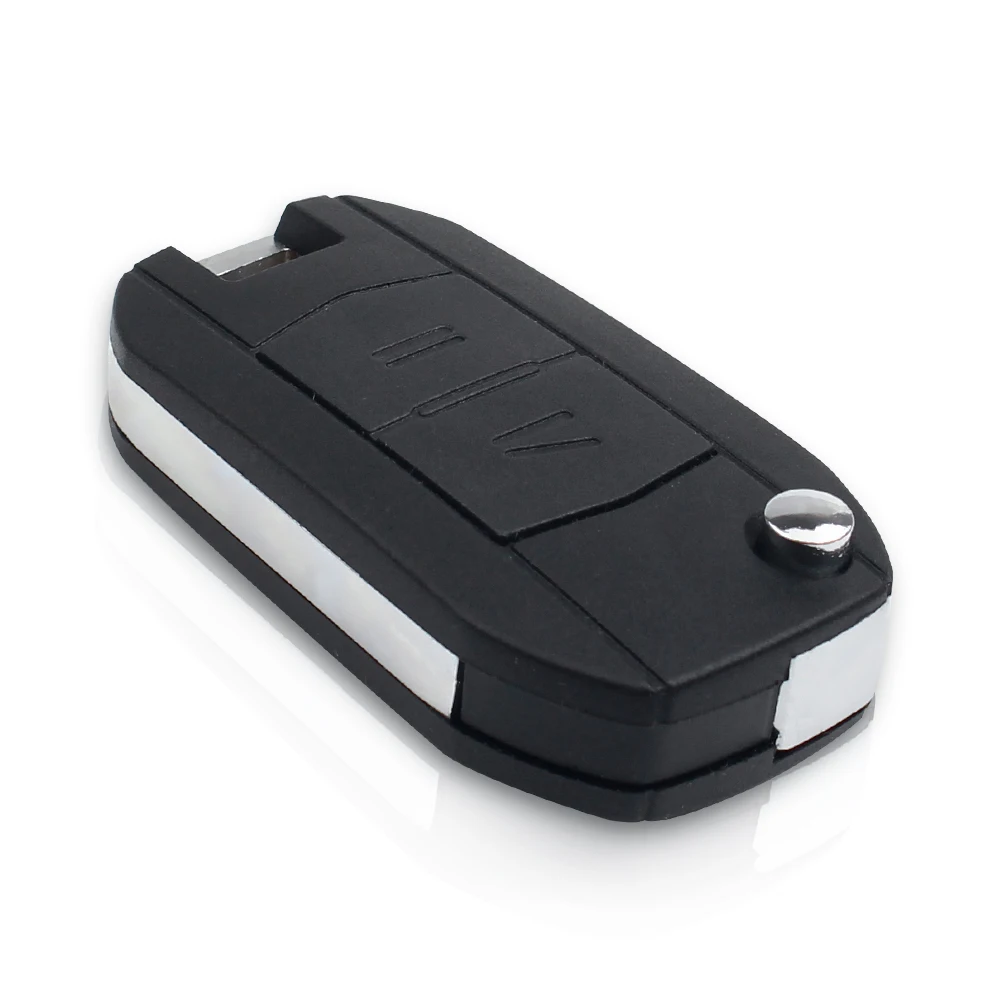 KEYYOU-carcasa de llave de coche modificada para Vauxhall, Opel Corsa C, Combo, Tigra, Meriva, Agila Fob, 2 botones, Flip remoto, sin cortar