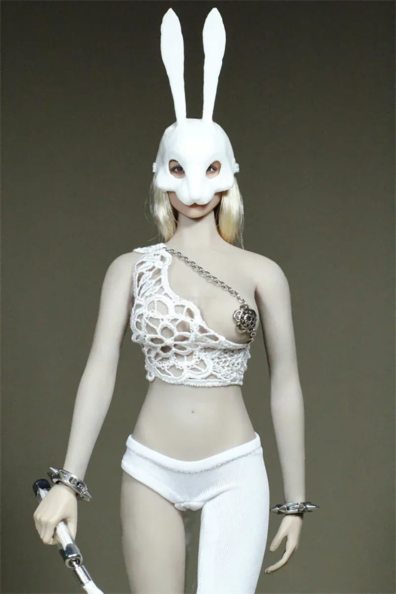 1/6 Schaal Miss White Rabbit Kleding met Totem Top Enkele Been Leggings Set voor 12in Ph Tbl Vrouwelijke Soldaat Action Figure speelgoed