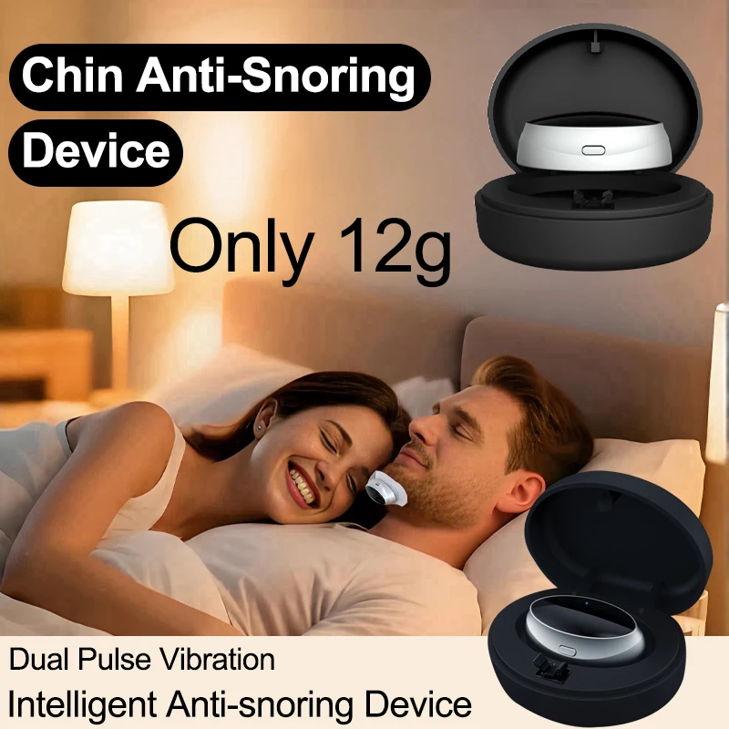 

Electric Intelligent Anti-Snoring Chin Device Dual Pulse Portable Massager For Travel, Business Trip, Sleep Apnea Anti-Snoring