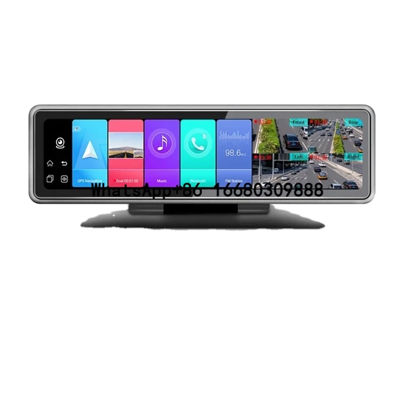 

4 Cameras 4G Car Dash Cam GPS Navigation HD 720P Video Recorder Dashboard DVR WiFi App Remote Monitoring Car Black Box