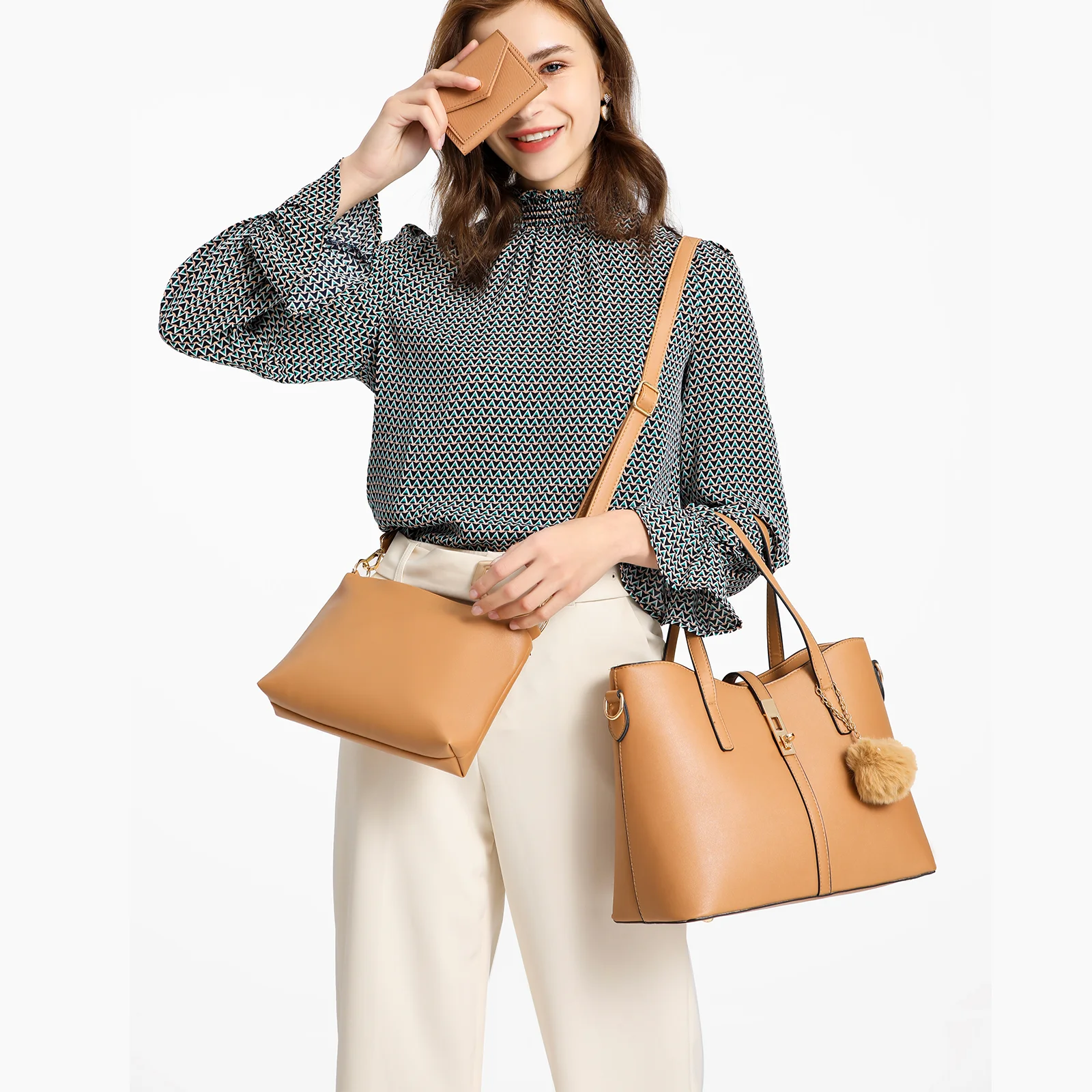 

Women's 3-in-1 Tote Bag Set: Stylish & Versatile for Every Occasion