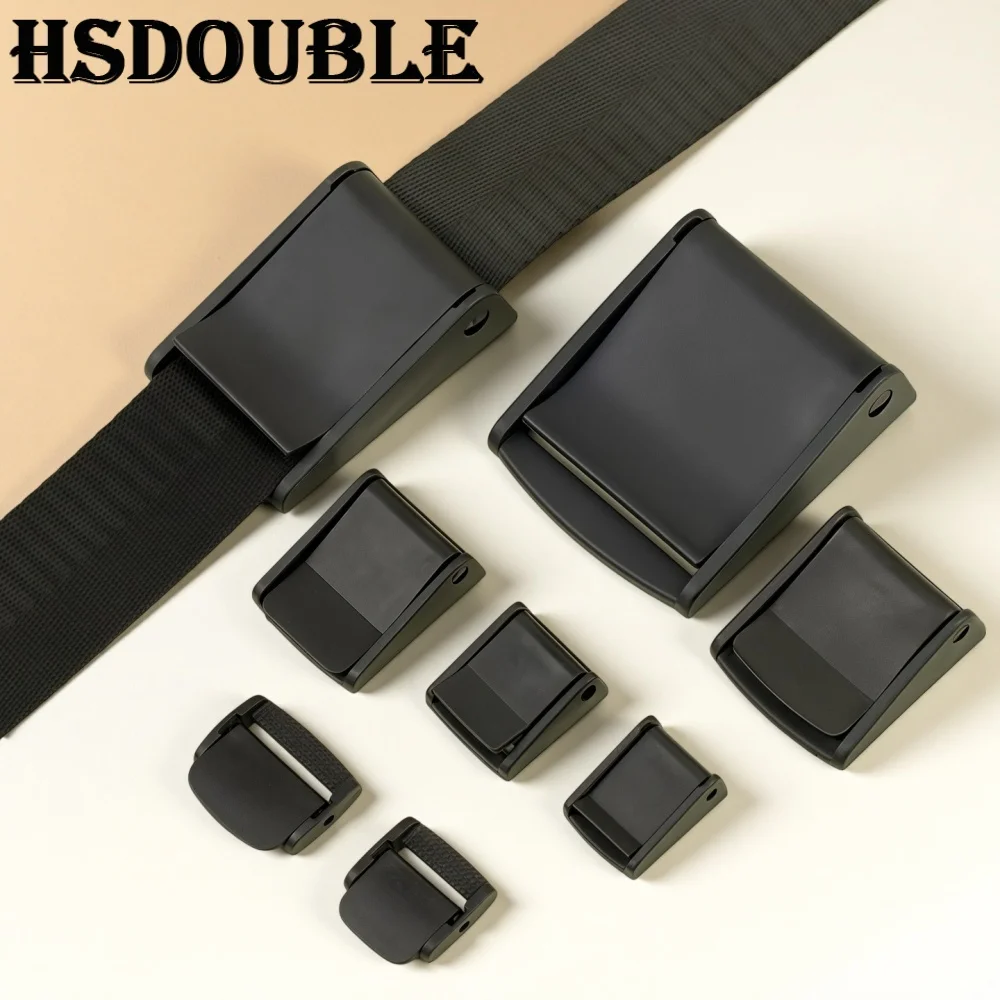 5/25 Pcs/Pack Cam Buckles Plastic Black Toggle Clip Backpack Straps Webbing 5/8\