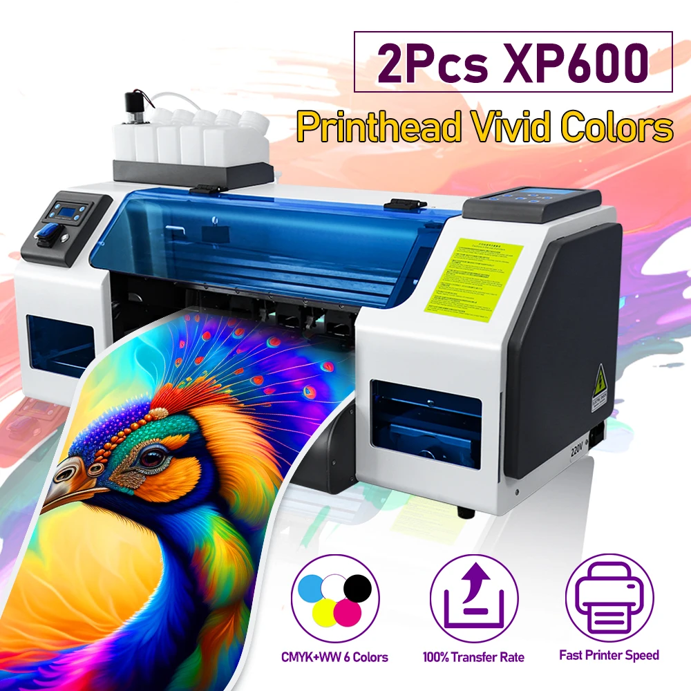 A3 DTF Printer Dual Head XP600 Printer head dtf transfer film Printer with powder shaker machine for t shirt printing machine A3