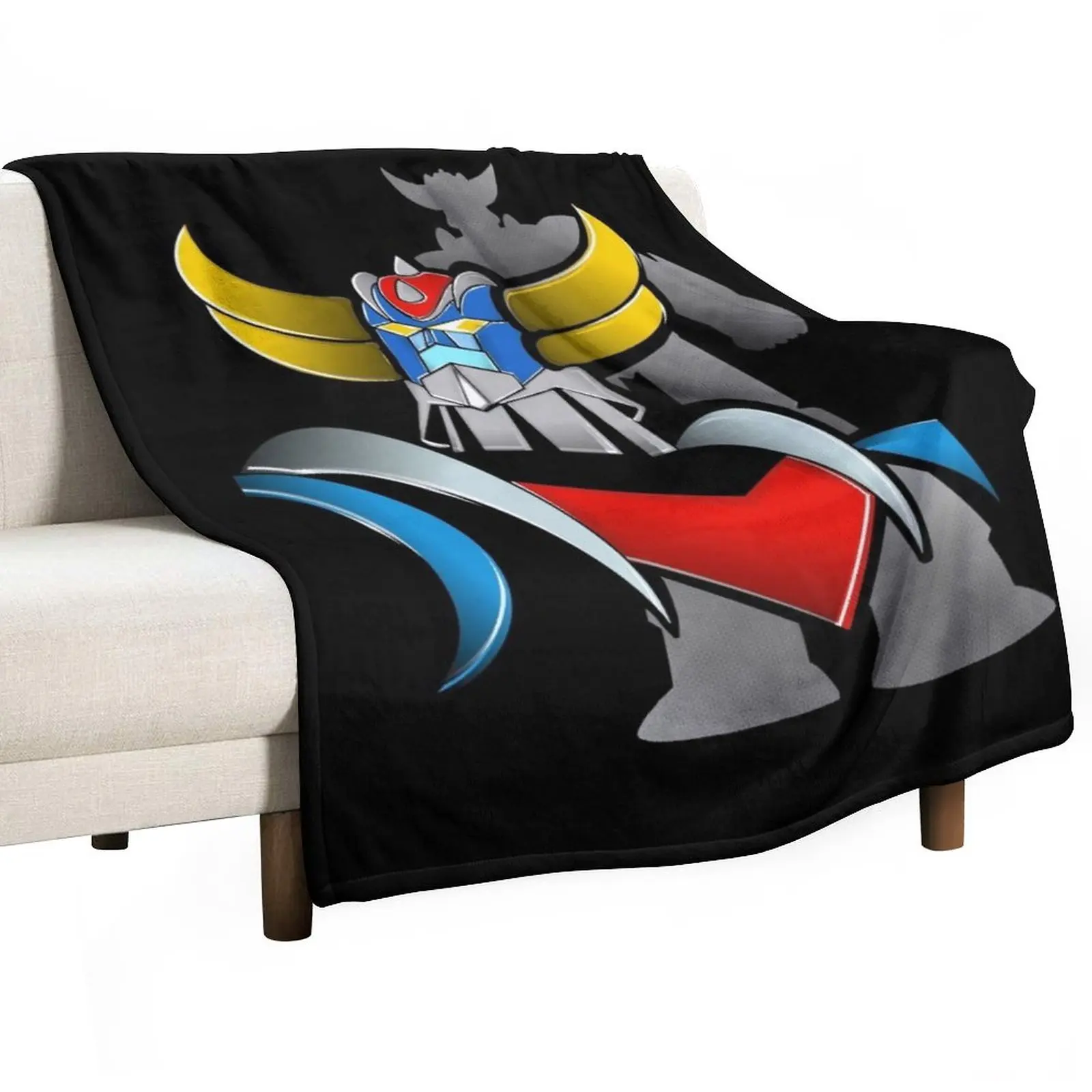 Goldorak, Grendizer, Vintage Goldorak Throw Blanket Large Blanket Beautiful Blankets Loose Blanket