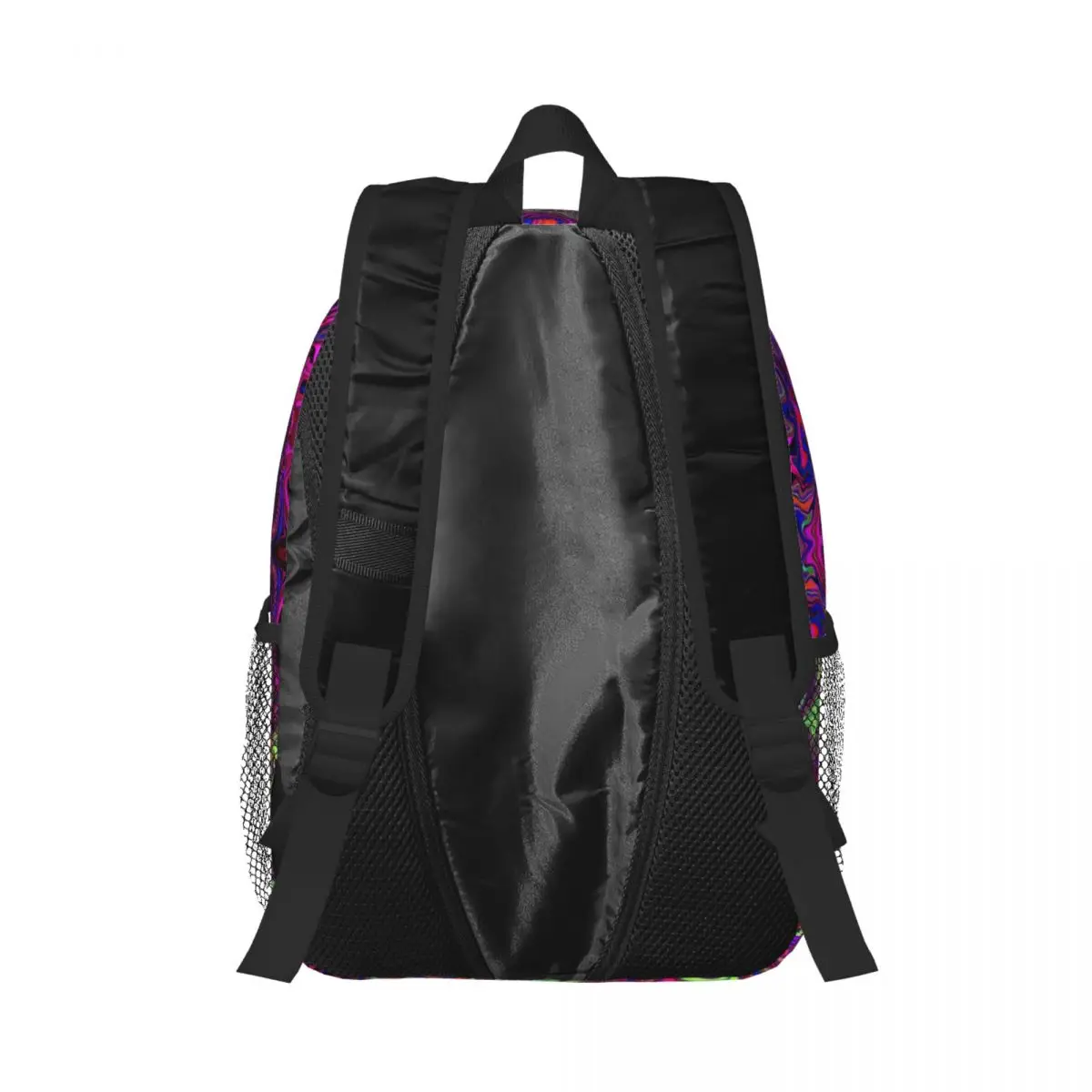 Abstrato redemoinho psicodélico arte viagem mochila para homens e mulheres, escola computador Bookbag, estudante universitário mochila sacos