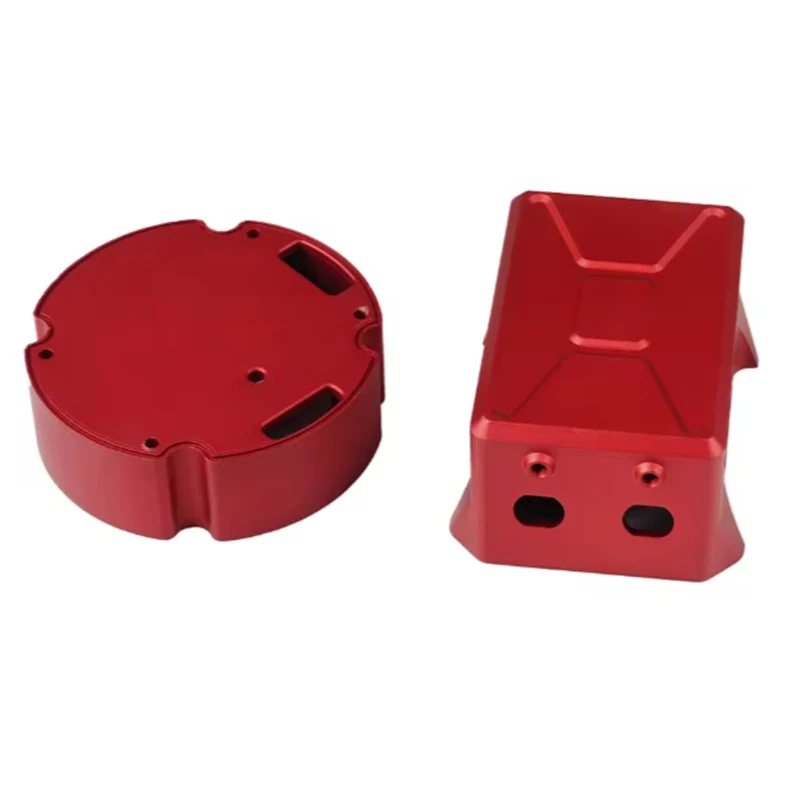 Precyzyjne aluminiowe obudowy z kolorowym anodowaniem, polerowane, części obrabiane CNC metodą toczenia i frezowania.