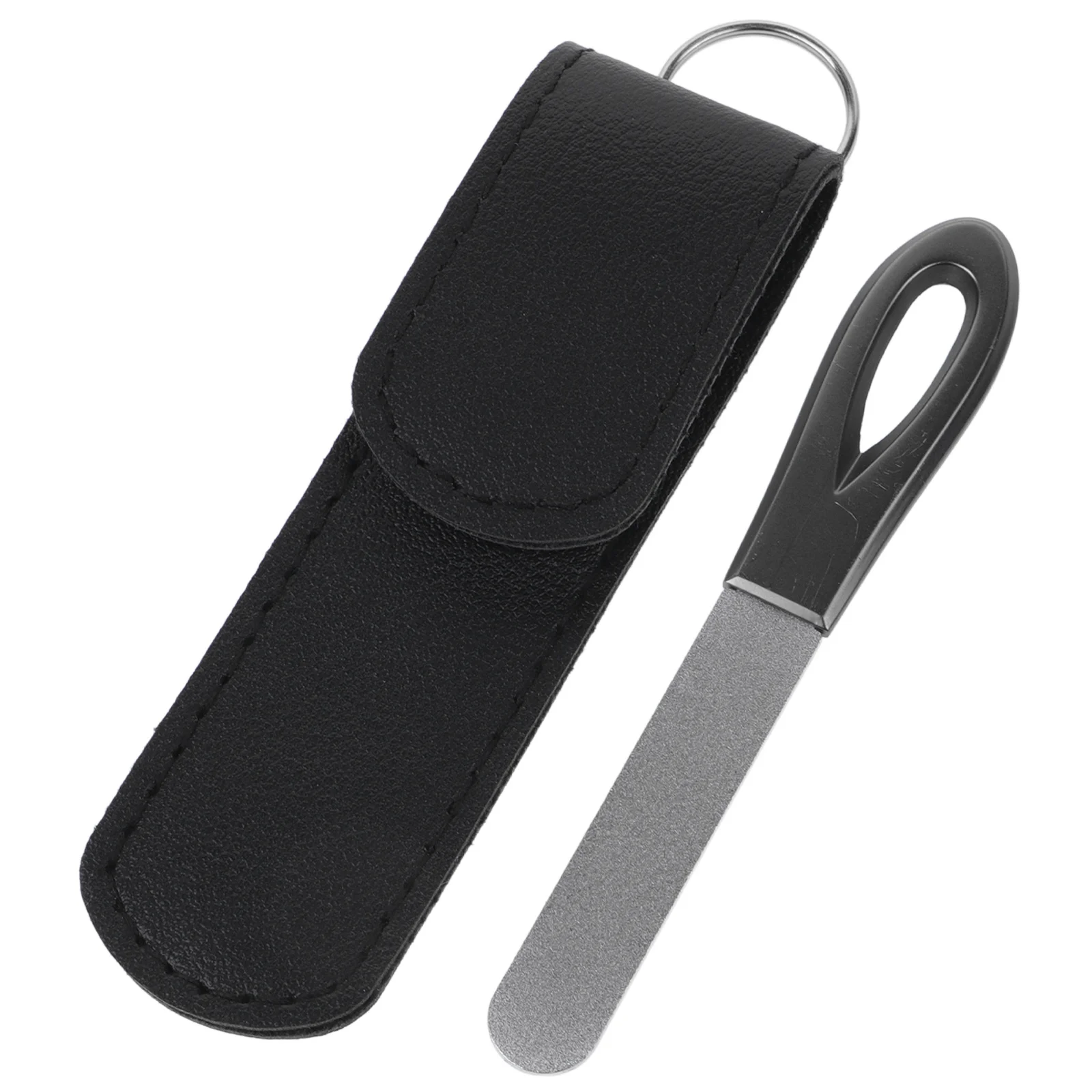 

1 Set Stainless Steel Coated Nail File Double-Sided Manicure Tool For Natural Nails Travel Home Office Durable Metal Nail Files