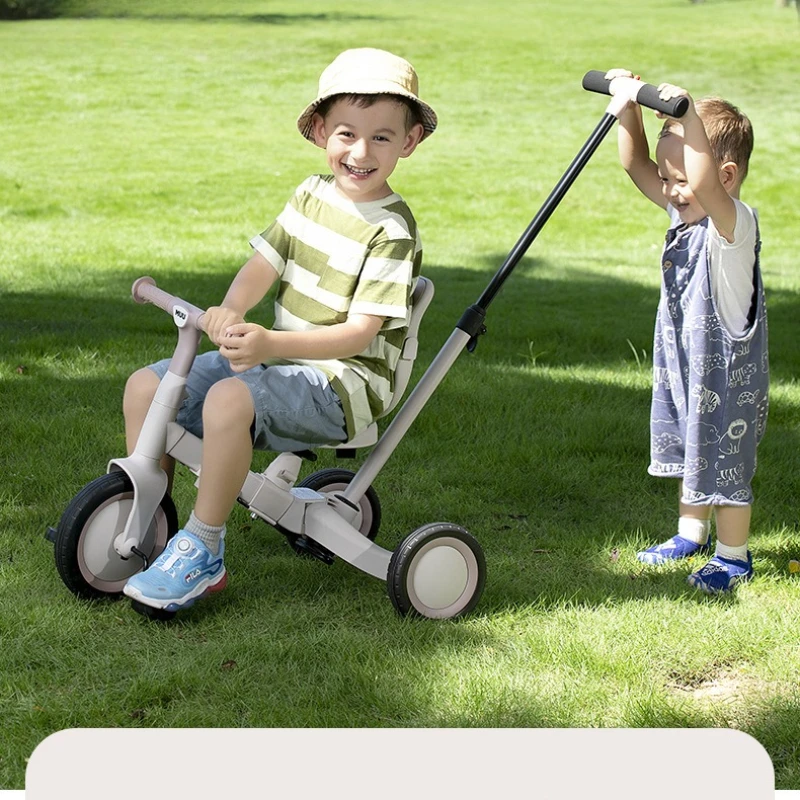 دراجة ثلاثية العجلات للأطفال، عربة أطفال متعددة الوظائف، عربة أطفال ثلاثة في واحد