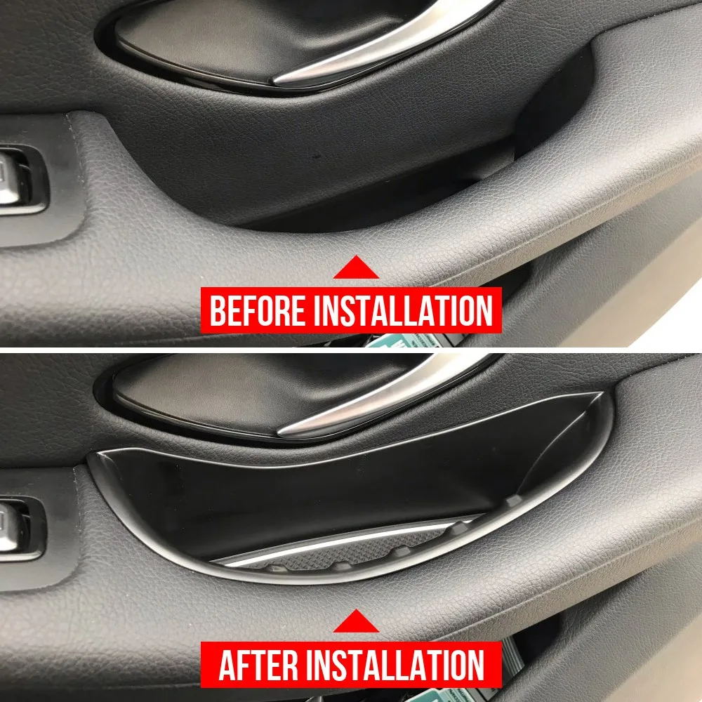 

2Pcs Front Door Armrest Storage Box Container Holder For Mercedes Benz C-Class W205 C180 C200 C260 2014 2015
