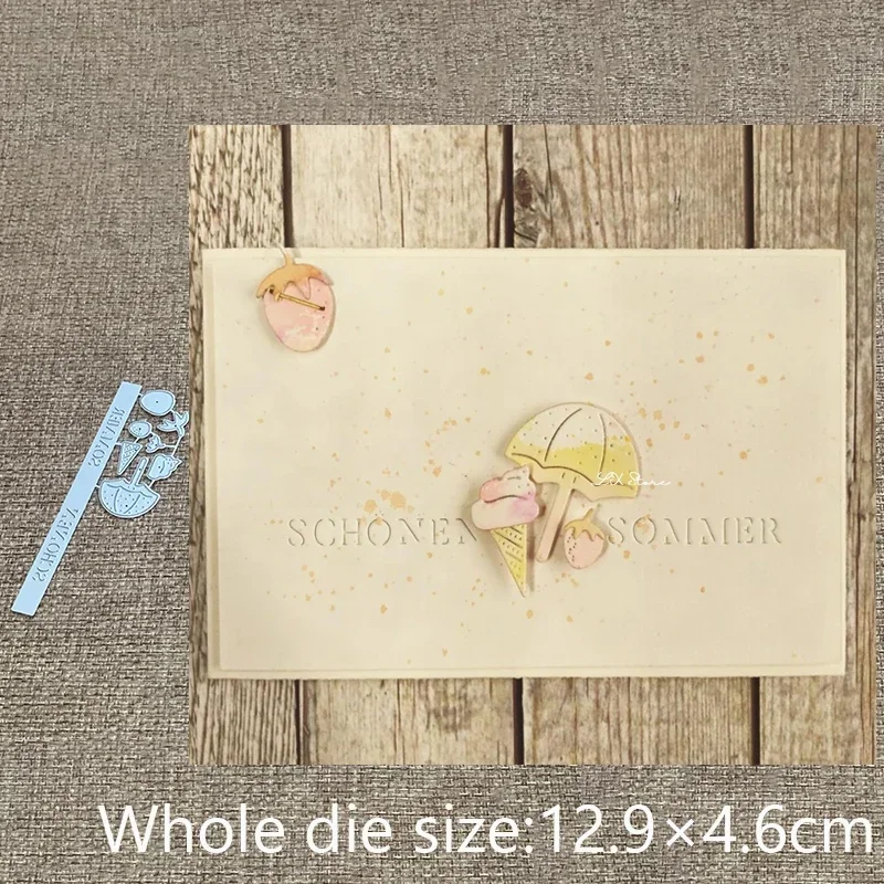 

Новый дизайн, металлические трафареты для вырезания, формы для скрапбукинга: зонт, мороженое, буквы, вырубные ножи для альбомов, бумаги, карточек, тиснения