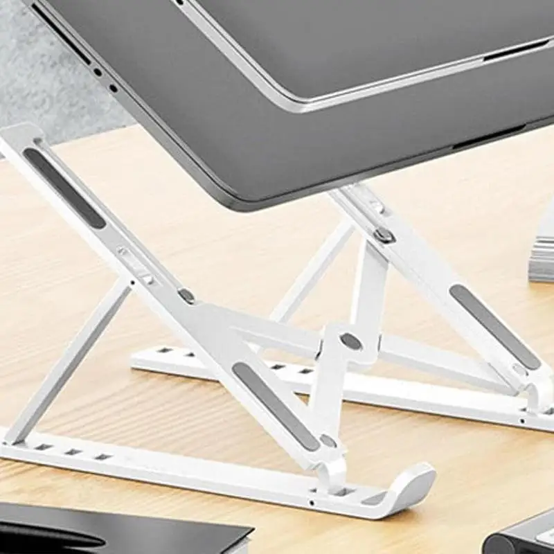 ABS Laptop Holder Stand Adjustable Foldable Portable for Notebook Computer Bracket Lifting Cooling Holder Non-slip