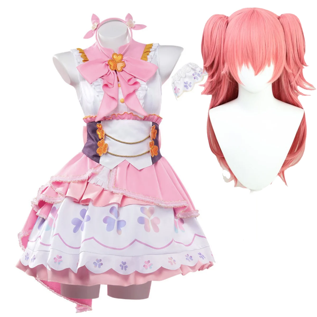 

Halloween Carnival Party Project Sekai Colorful Stage Feat Momoi Airi Pink Lolita Dress Costume Or Pink Wig