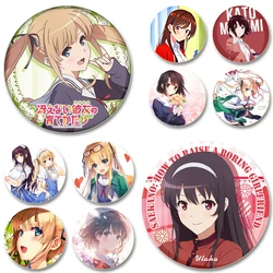 Eriri Spencer Sawamura,Megumi Kato,Hyodo Michiru,Kasumigaoka Utaha Badge Cartoon Anime Characters Brooch Pins for Backpack Gifts