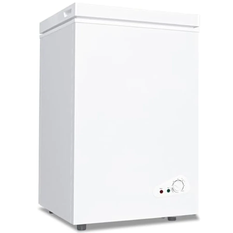 مدمج وفعال 5.0 مكعب. فريزر عميق صغير قدم مع درجة حرارة قابلة للتعديل للاستخدام المنزلي أو المكتب وأداء تبريد سريع