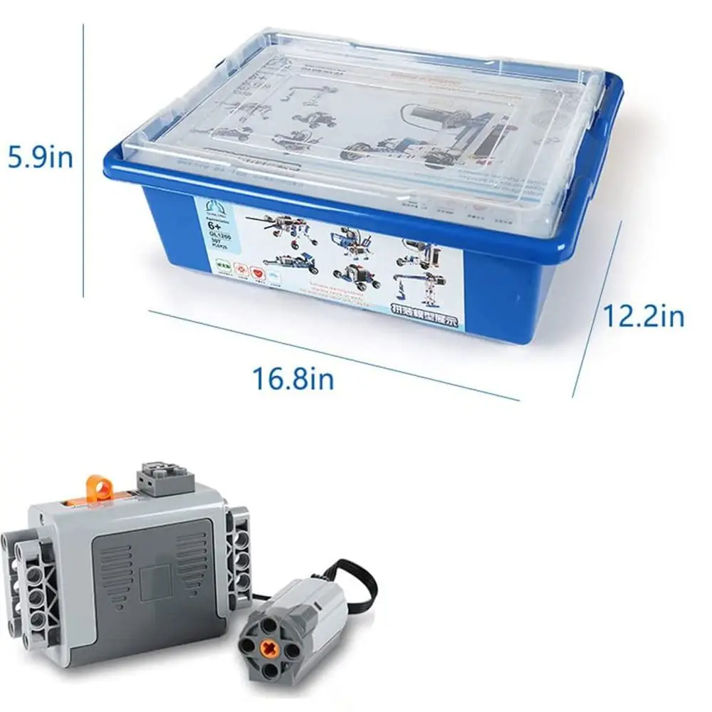 396PCS 7 forme diverse Erector Set Stelo Parti tecniche Multi tecnologia Building Blocks Modello Motore di energia elettrica