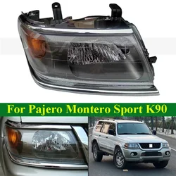 CAPQX Front Head Light Head Lamp For Pajero Montero Sport K90 For Nativa Headlight Cover Shell Front Turn Corner Light Headlamp