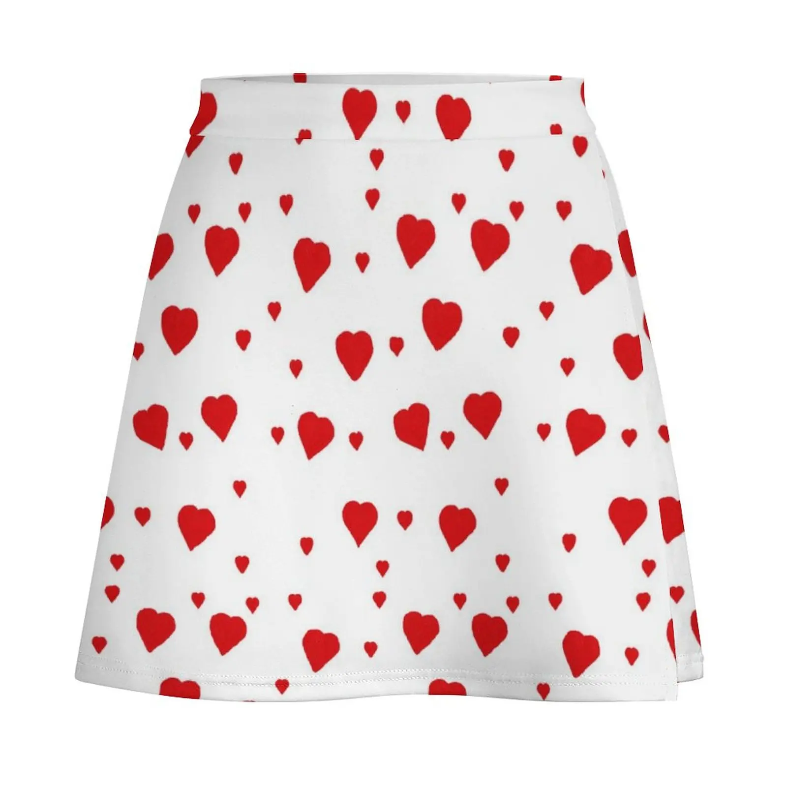Imperfect red hearts Mini Skirt korean style clothing Korean clothing dresses summer woman 2026 Mini Skirt