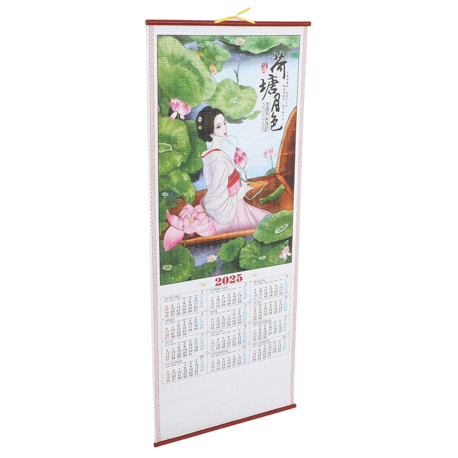 

English Monthly Hanging Wall Calendar Unique Hanging Hole Design Sturdy Paper Calendar Clear Printing Household Office Planning