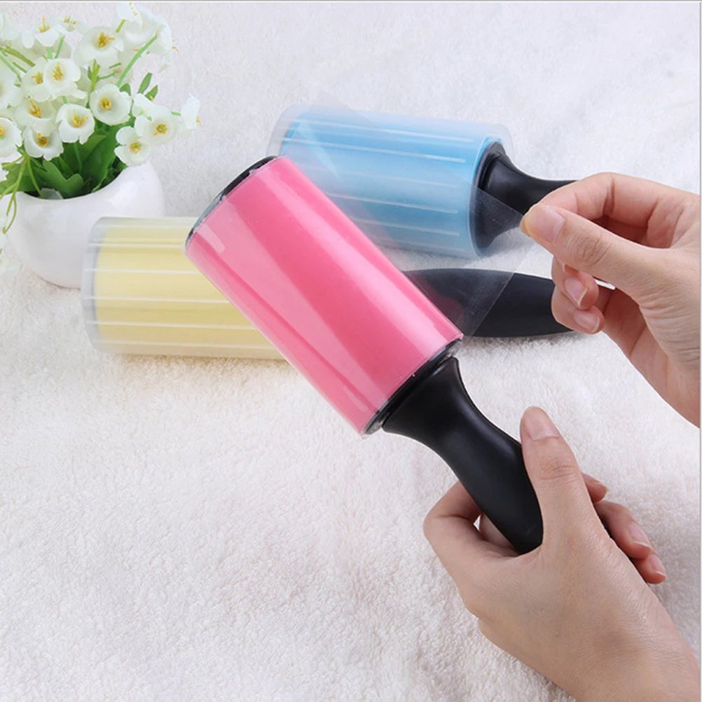 

Dust Removal Rolling Sticky Roller Lint Remover Reusable Picker Brush Straight Handle Fabric Furniture Pet Hair Cleaning Tool