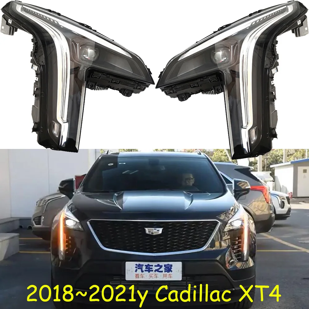 

1pcs car bumpe headlamp for Cadillac XT4 headlight all in LED 2018~2021y car accessories head lamp for Cadillac xt4 fog light