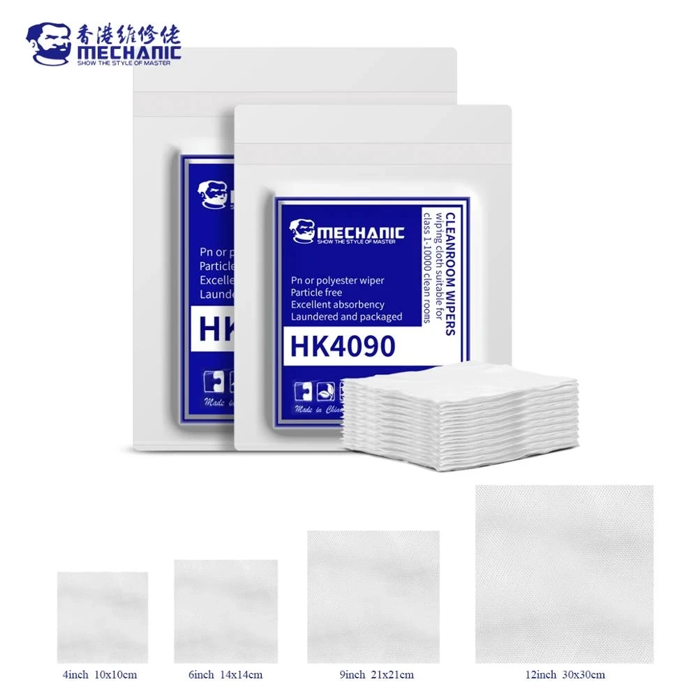 MECHANIC HK4090 Dust Cleaning Wipes/ Anti-static Dust-Free Cloth Mobile Phone LCD Screen Repair Clean Wiper For Unlocked machin