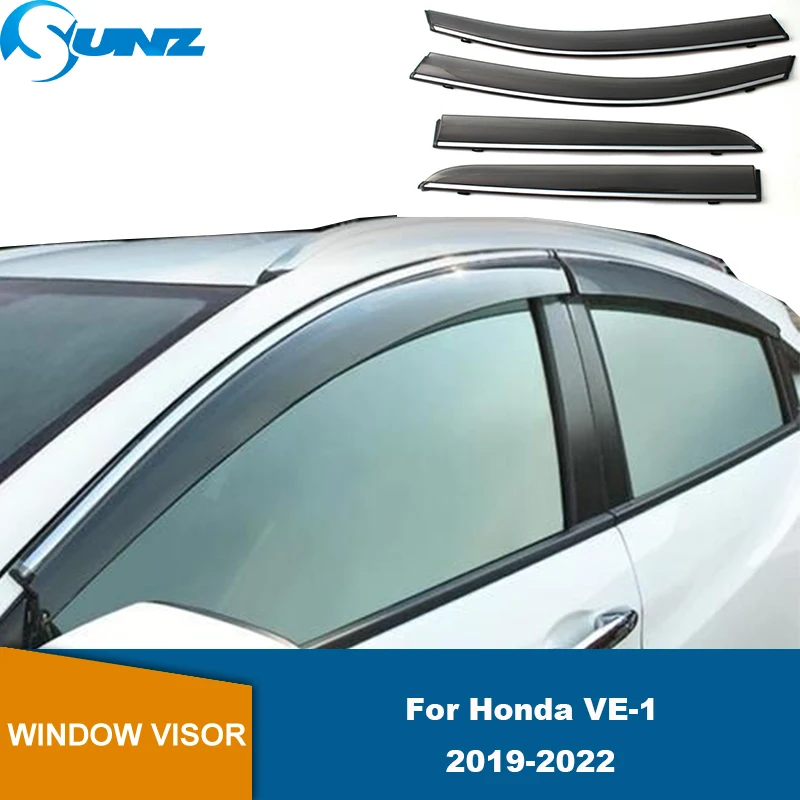 Window Visor For Honda VE-1 2019 2020 2021 2022 Car Window Deflector Exterior Weather Shield Shelter Wind Rain Shade Visor Guard