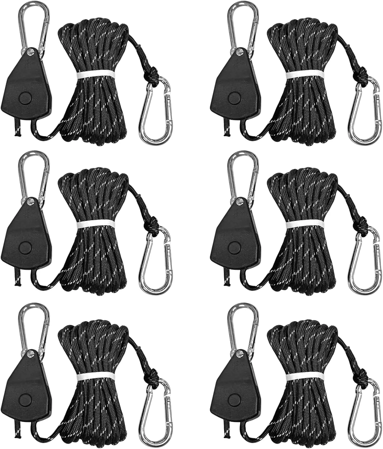 

Longer 14ft Retractable Paracord Rope Tie Down Ratchet Strap Small Straps Mini Rope Cam Lock Tent Canopy Tie Down Adjustable