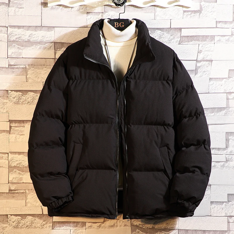 

Мужская зимняя утепленная куртка с воротником-стойкой, на хлопковом наполнителе, молодежная повседневная верхняя одежда, новинка 2024 года, модная
