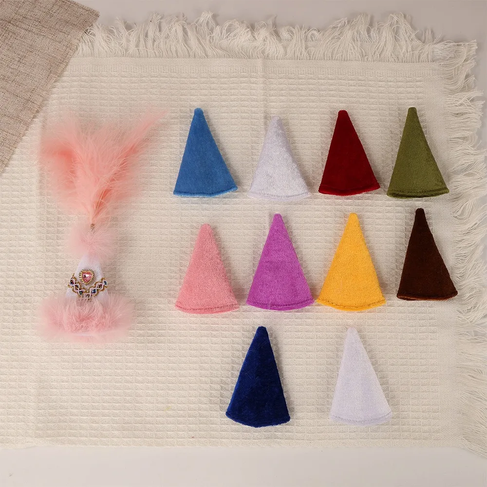 Lamb Hat Knitted Russian Middle Eastern Style Doll Hat Plush Hat Cap for 15‑17cm Plush Doll Pointed Round Top Hat Accessories