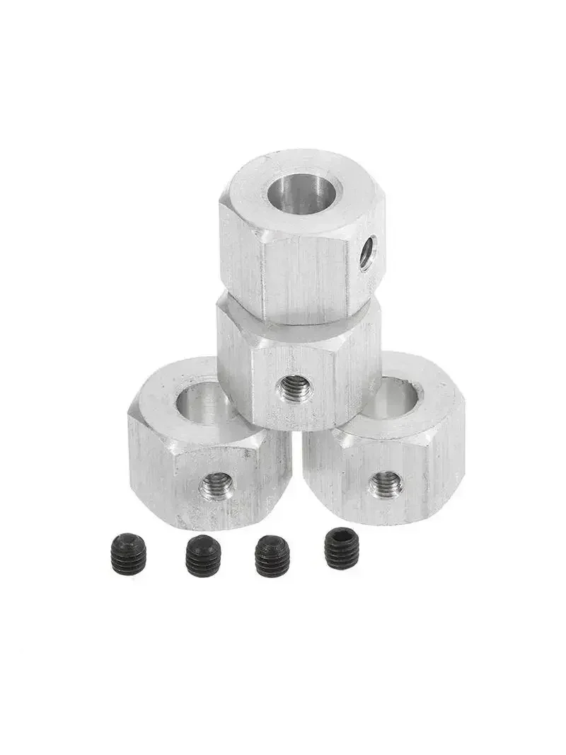 Adaptateur hexagonal pour moyeu de roue combiné en métal de 5 mm à 12 mm pour WPL D12 B14 B16 B24 B36 C14 C24 MN D90 D91 Pièces détachées de voiture RC