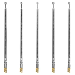 5X Replacement 60Cm 4 Sections Telescopic Antenna Aerial For Radio TV