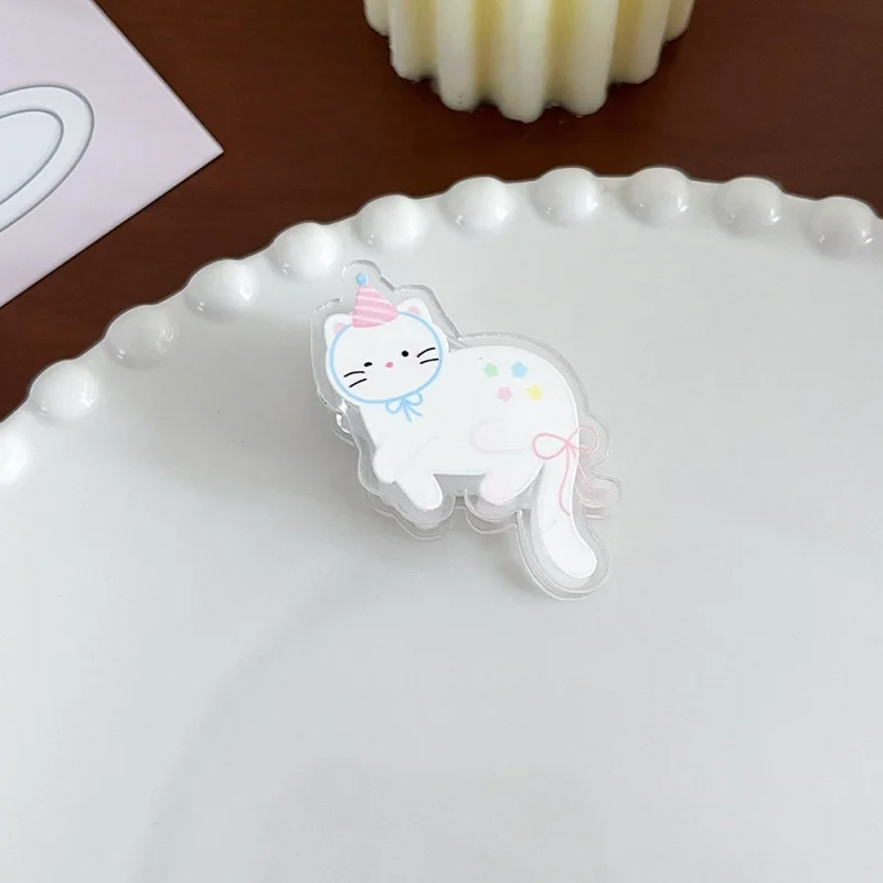 40pcs/lot Kawaii Cat Acrylic Clip Cute Photo Craft DIY Decoration Notes Letter Paper Clips Office School Supplies