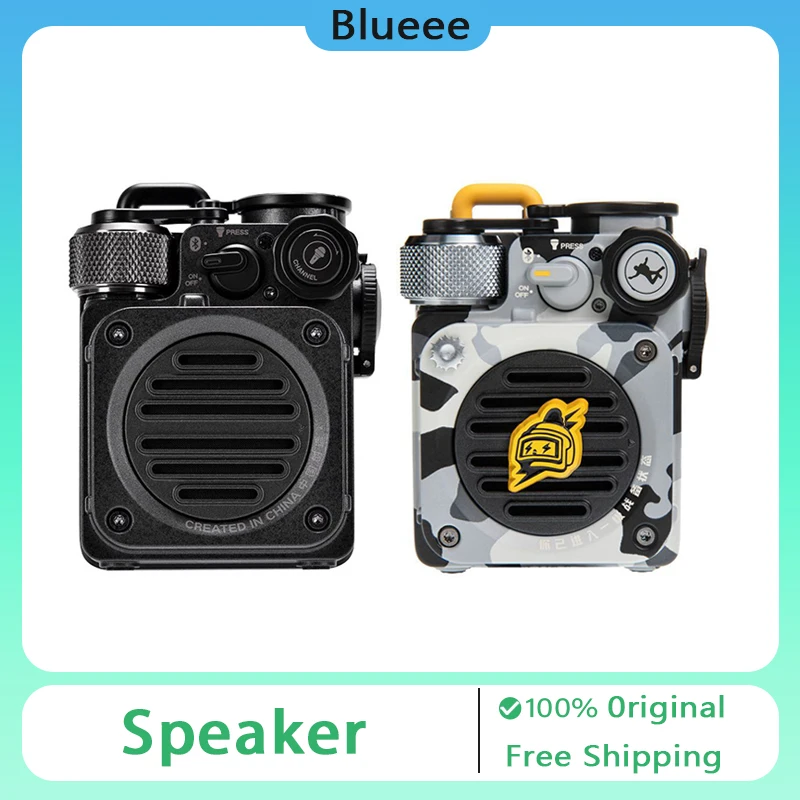 XOG Bluetooth Speaker Wireless HiFi Sound Quality Water Proof Subwoofer Metal Body Desktop Audio Outdoor Speaker for SmartPhone