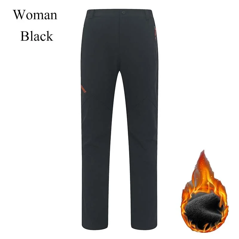 

Winter Mens Outdoor Pants Elasticity Waterproof HikingTrousers Climbing Trekking Thick Warm Windproof Male Pants PM47