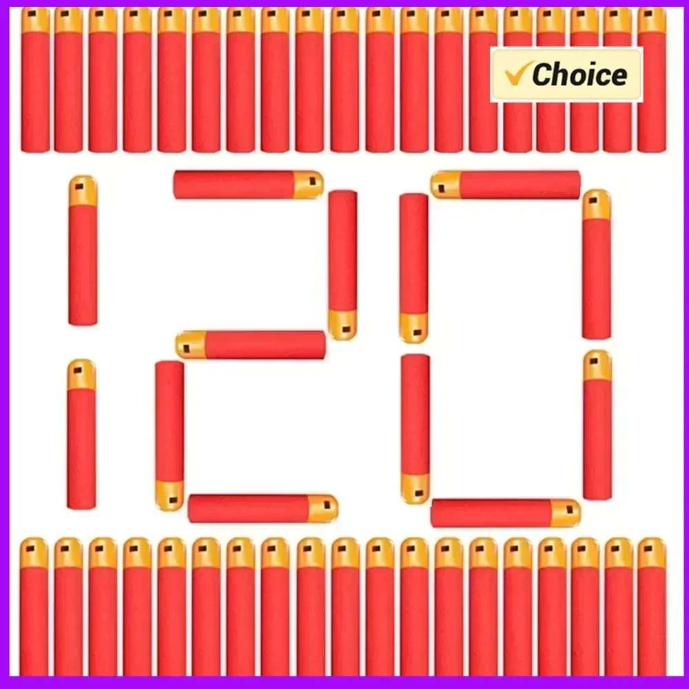 

Набор сменных дротиков для детских игрушечных пистолетов N-Strike Mega Blaster Mastodon Twinshock, 9,5 см * 1,9 см