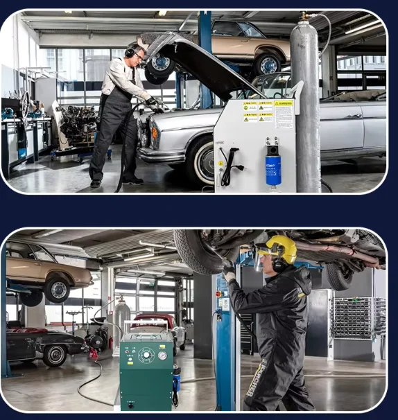 Dry Ice Blaster for Engine Detailing Dry Ice Blasting Machine Industrial Dry Ice Blasting Machine No Water, No Damage