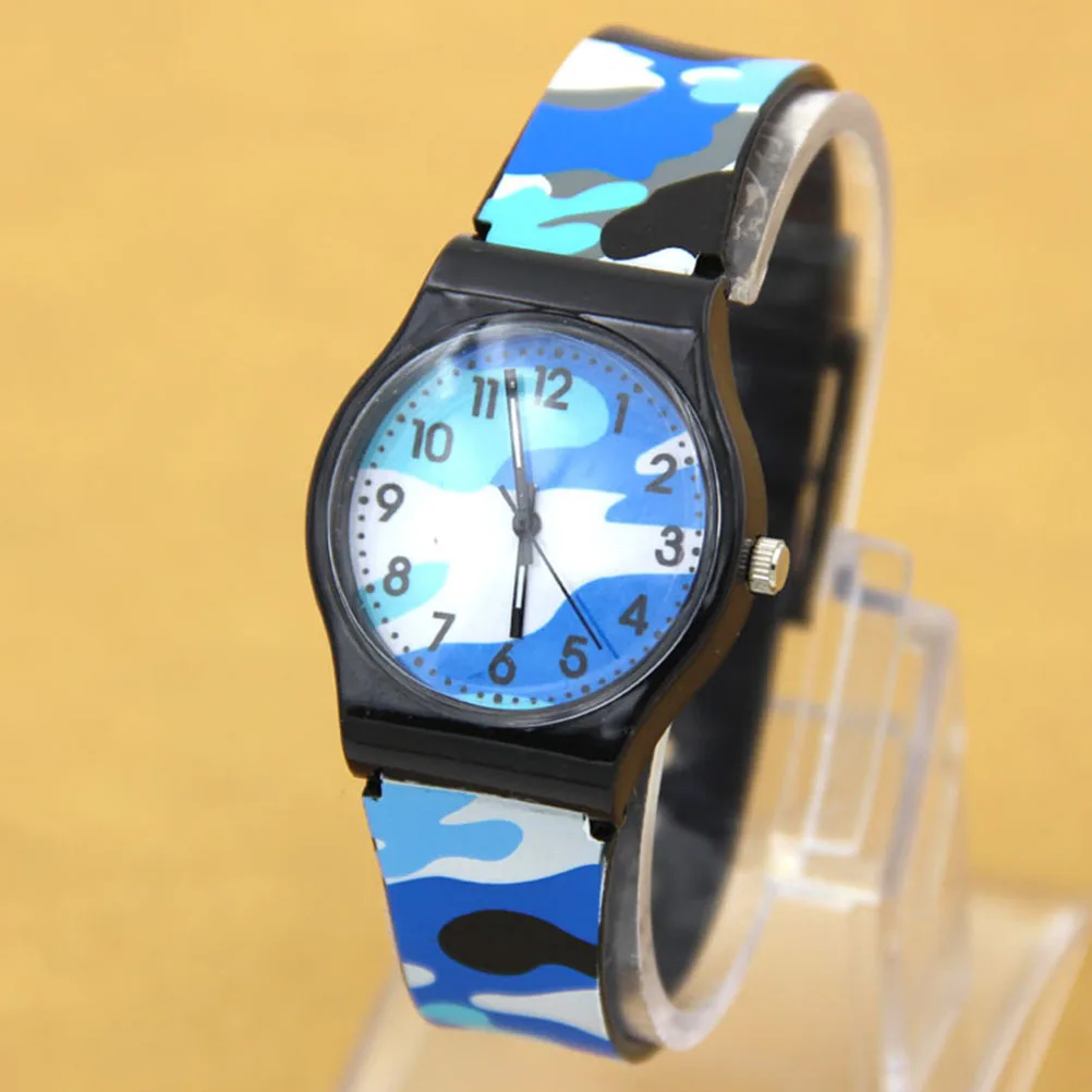 

Children's Quartz Watch Cool Kids Gift Watches Camouflage Small and Fresh Waterproof Adjustable