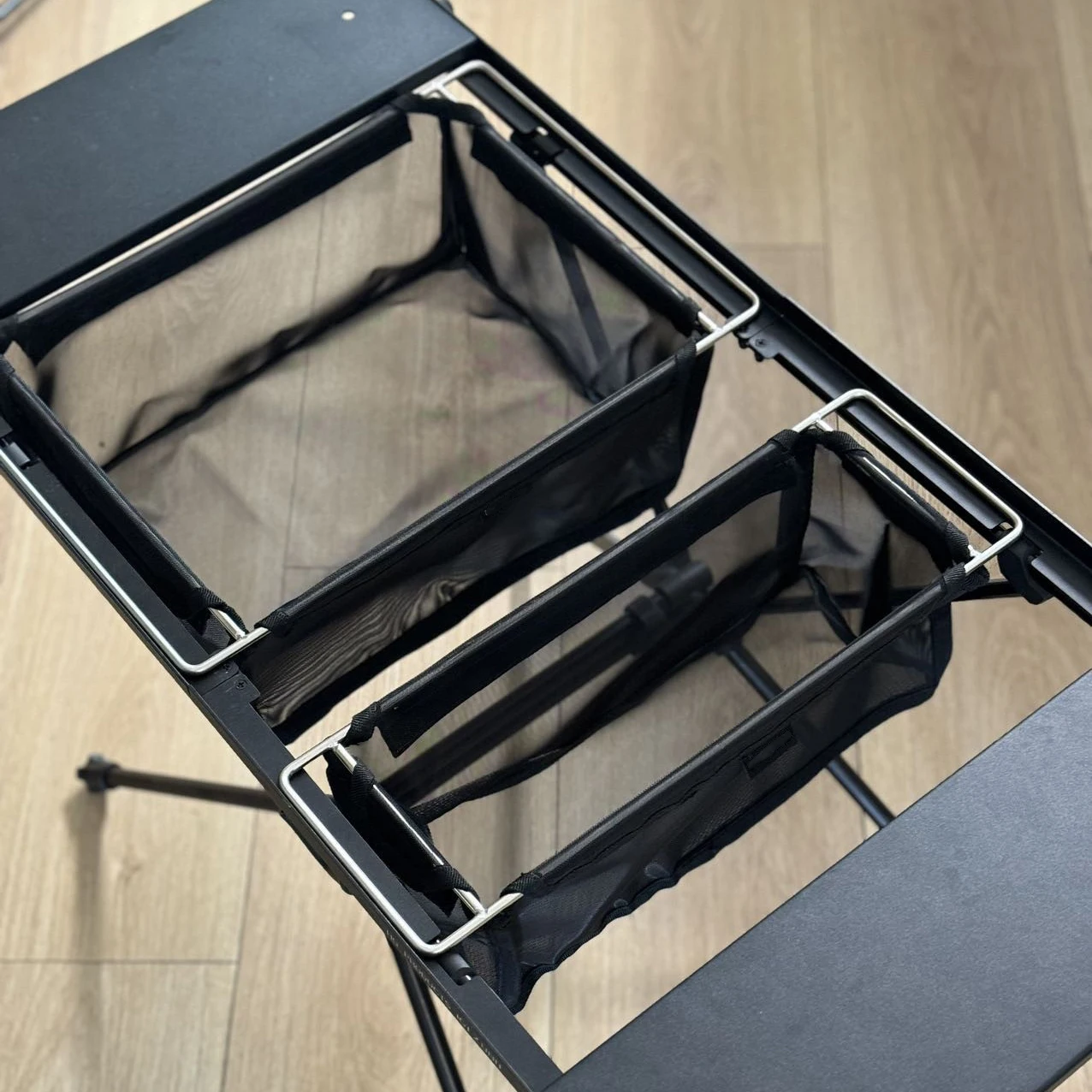 Pandatour IGT 1 Stück Netz-Wasserfilterkorb für Outdoor-Camping, Schwarzer Aufbewahrungskorb, Schüssel- und Becheraufbewahrungstasche, Langlebig und Tragbar – Detail 3