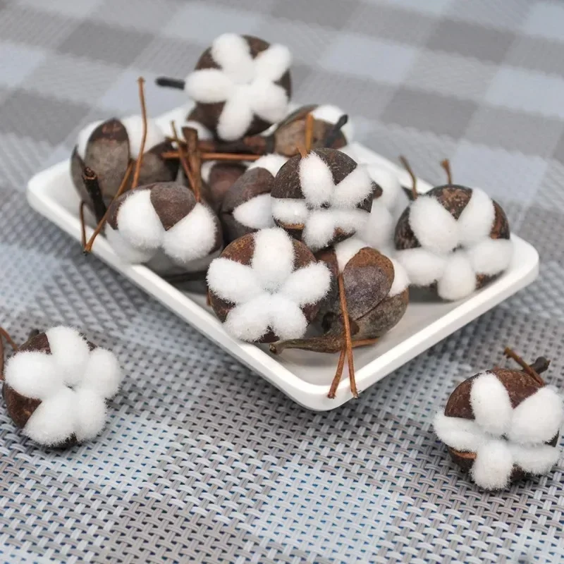 

Artificial Kapok Natural Dried Flowers Simulation Cotton Wedding Room Easter Decoration Supplies DIY Wreath Bouquet Gift Box