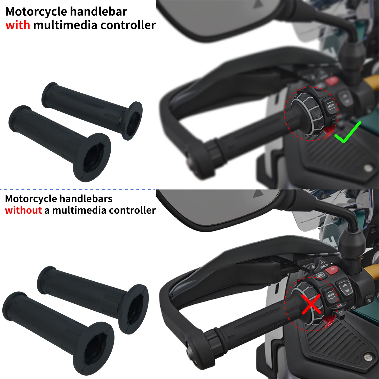 Für BMW S1000RR S1000 RR XR S1000XR S1000R R NineT R Nine T Scrambler HP2 HP 2 SPORT HP4 1 Paar Lenkergriffe Schwarz
