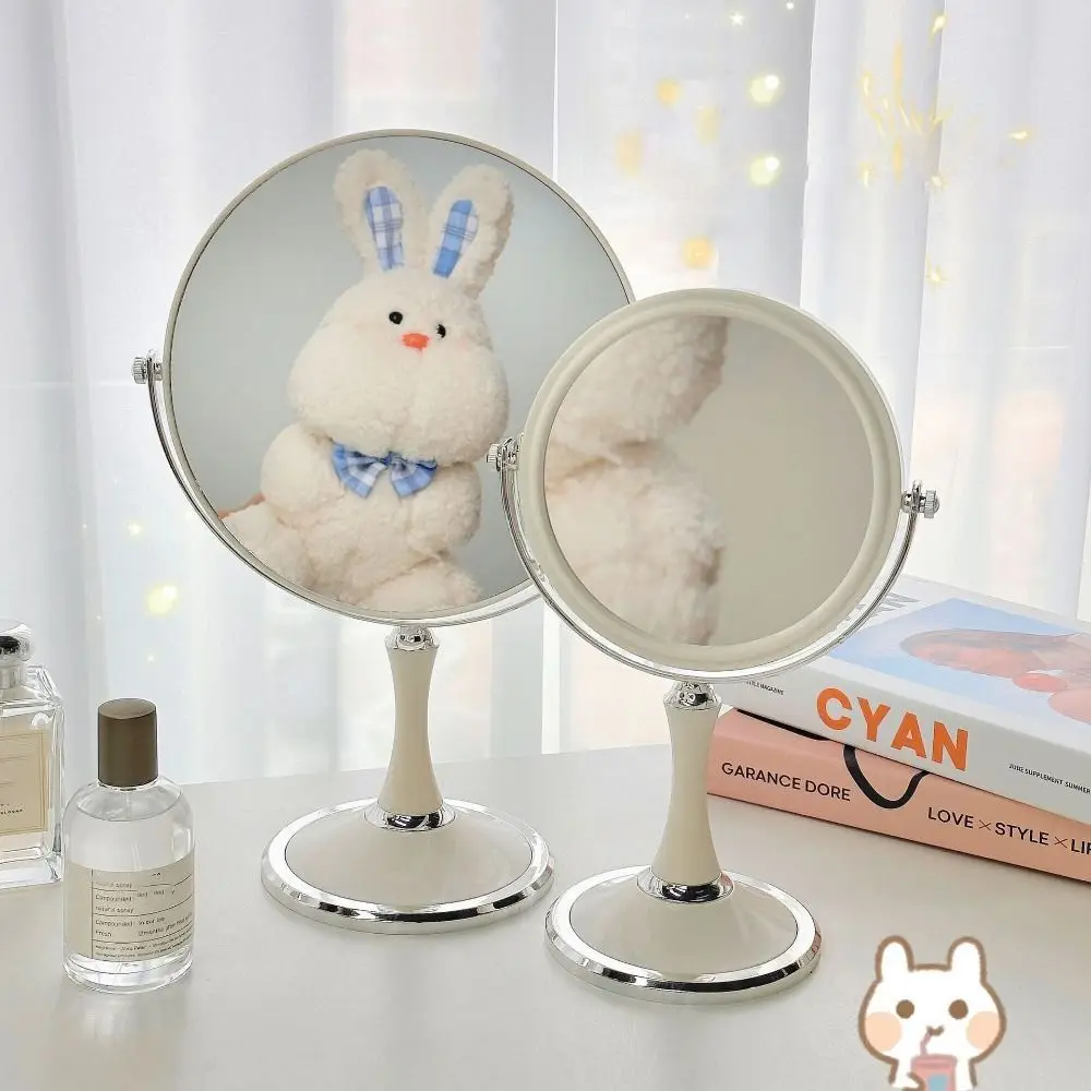 

360 Rotating Double-sided Makeup Mirror 3x Magnifying Glass European Style Vanity Mirror Home Decoration High Definition