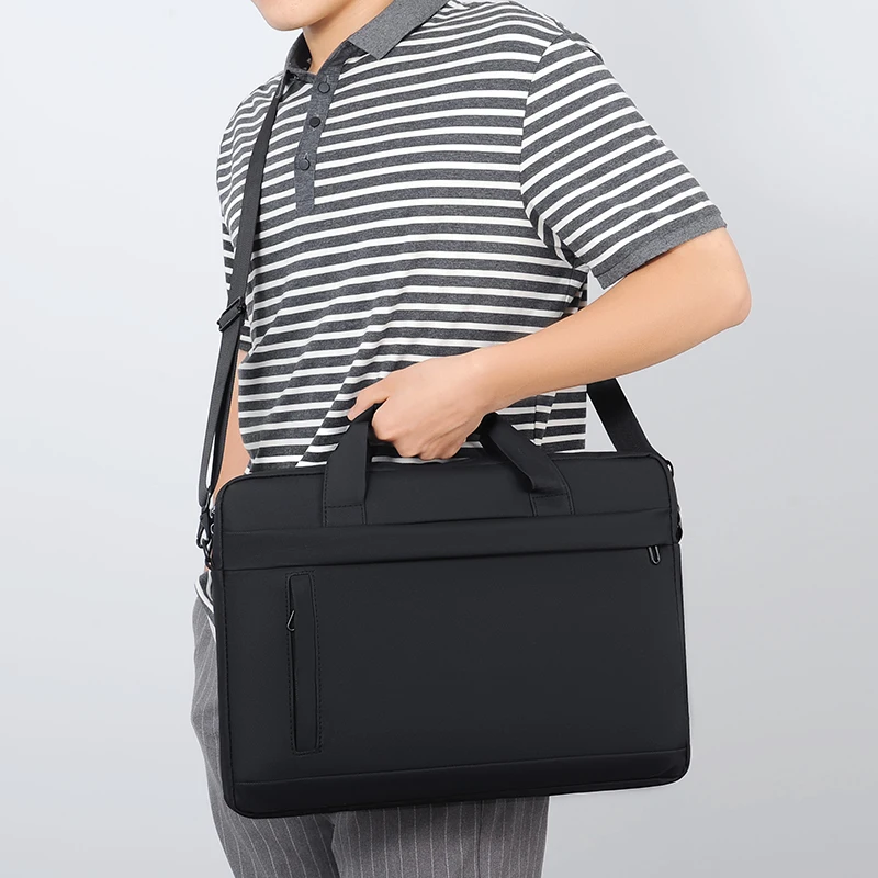Laptop Tote Bag, Business Briefcase, Adjustable Shoulder Straps, Zipper Closure - Perfect for School, Office and Daily Commute