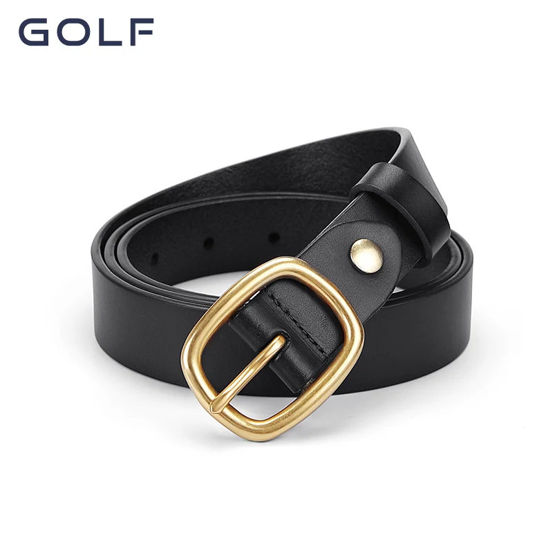 GOLF belt women's top layer cowhide retro simple needle buckle Korean version trendy fashion pants belt