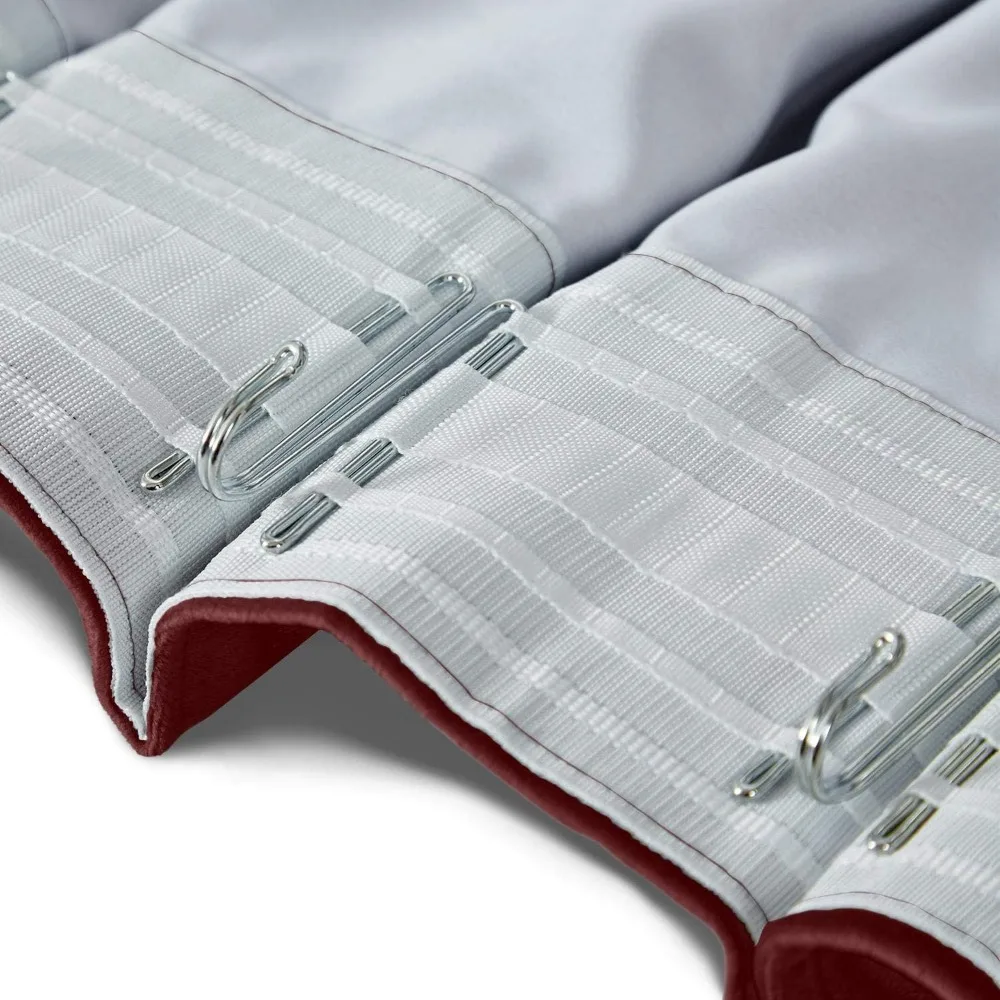 Thermal Insulated Blackout Pleated Curtains for Bedrooms, 200 Wide, Room Darkening Curtains for Optimal Privacy and Comfort