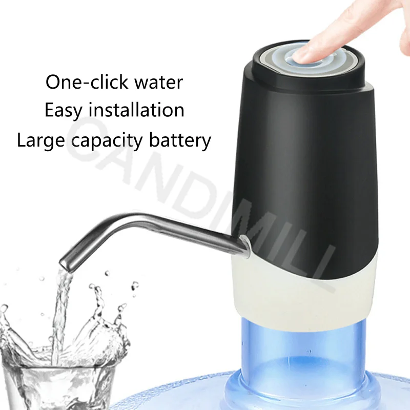 ขวดน้ำแบบพกพาเครื่องมินิไฟฟ้าปั๊มน้ำดื่มอัตโนมัติขนาดเล็กน้ำสำหรับหลากหลายดื่มบรรจุขวด
