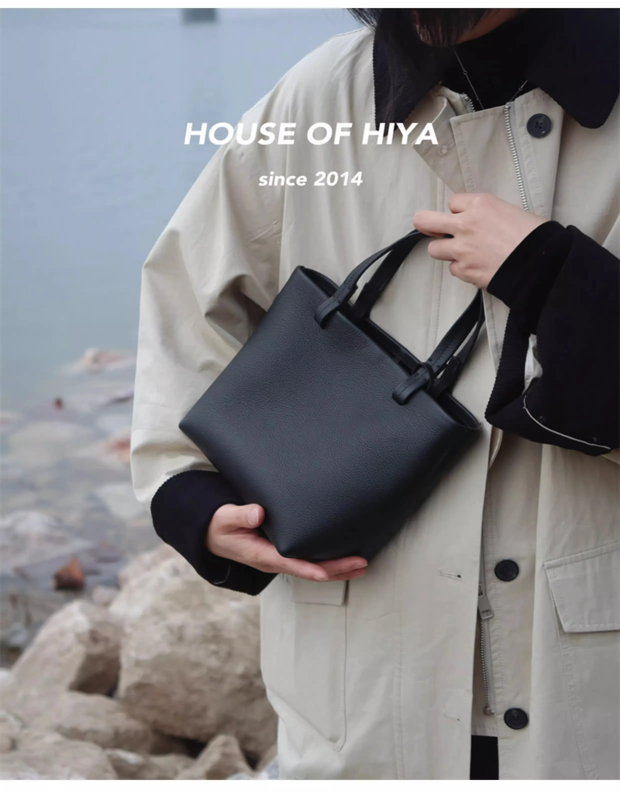 

HOUSE OF HIYA Minimalist Crossbody Tote - Versatile Commuter Mini Shoulder Bag