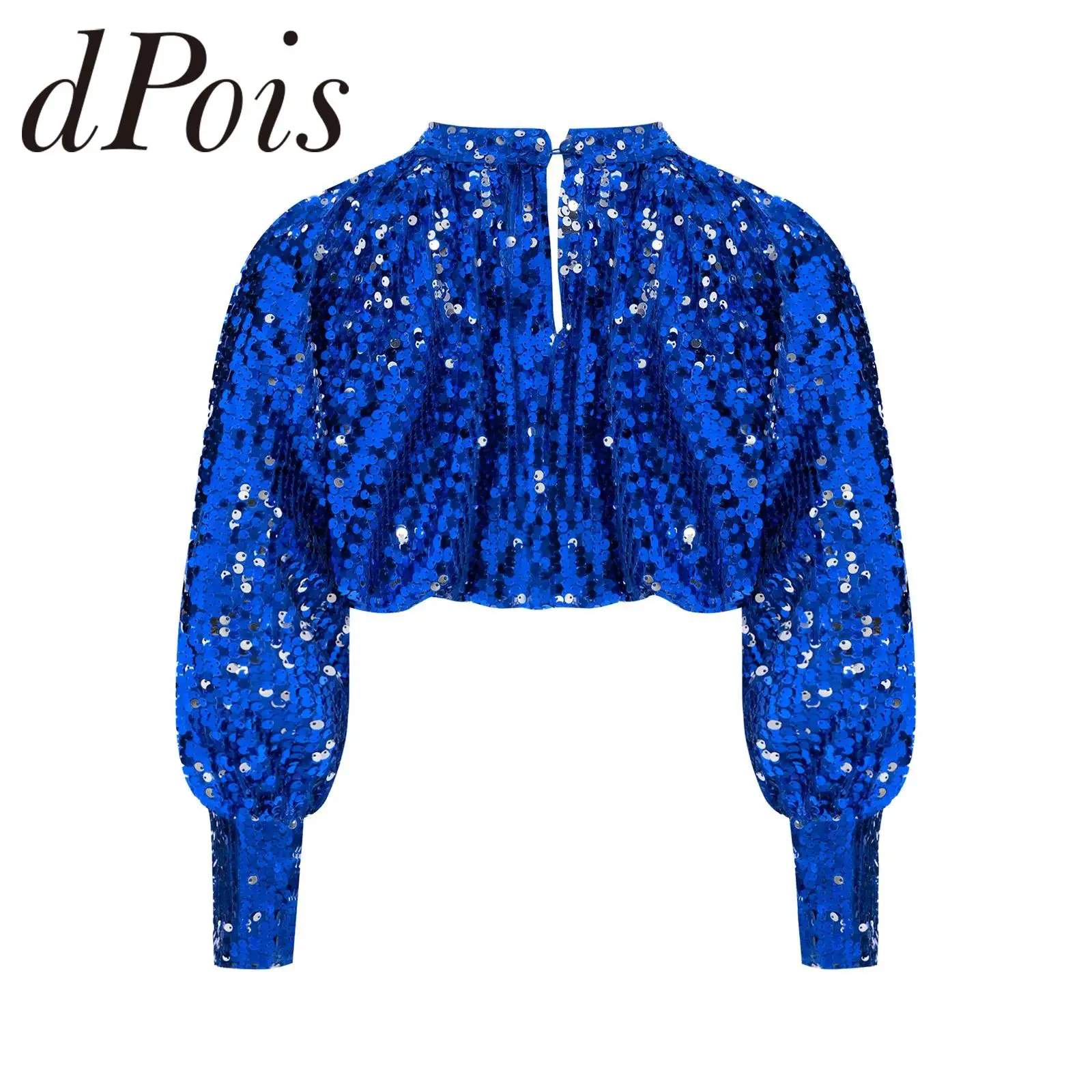 Chaqueta de lentejuelas de manga larga para niñas, estilo bolero, para baile de jazz, hip hop, o fiesta de graduación