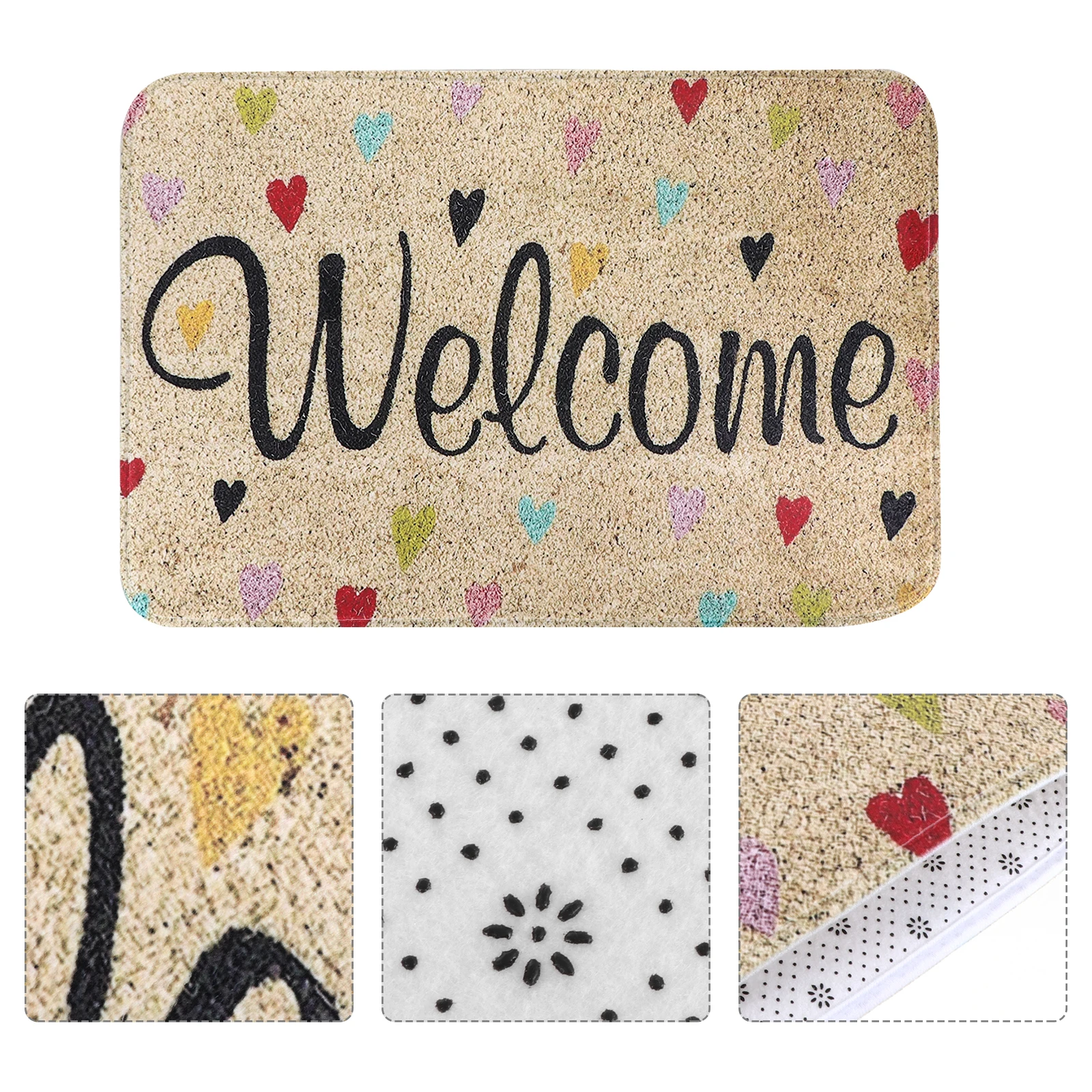 

Bathroom Mat Welcome Door Anti Skid Doormat Non Slipping Pads Absorbent Microfiber Mats for Home Kitchen Entrance Floor